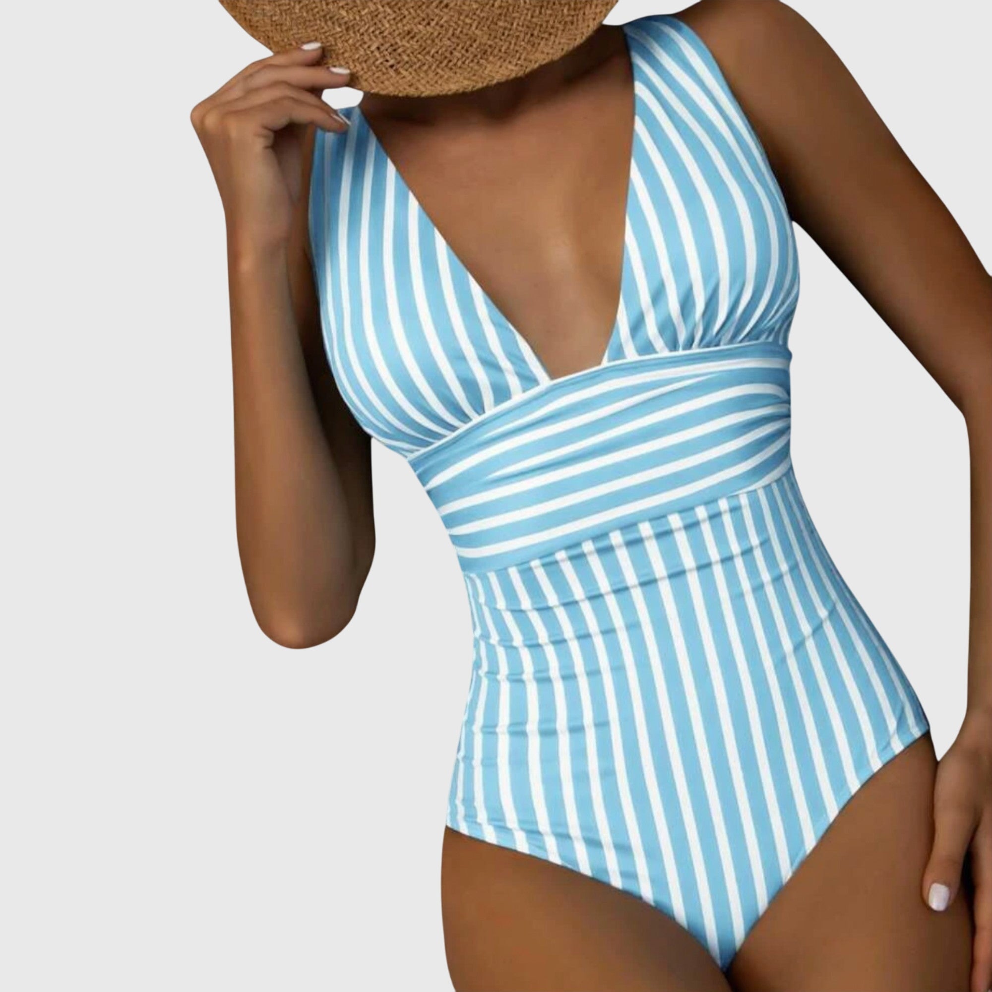 Maillot Rayé Écru Clémentine