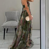 Robe Maxi Élégance Florale