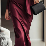 Robe Portefeuille Satinée