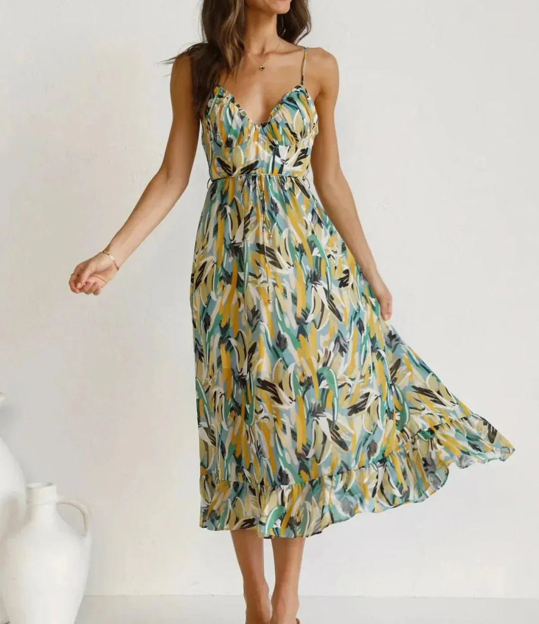 Robe Midi Éclat Coloré
