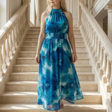 Robe Midi Dos Nu Froncée Sylvine