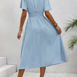 Robe Élégante à Pois Élisa