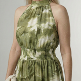 Robe Midi Dos Nu Froncée Sylvine