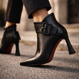 Bottines Signature à Talon et Boucle Oversize