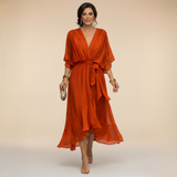 Robe en Mousseline à Décolleté V