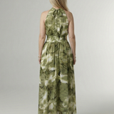 Robe Midi Dos Nu Froncée Sylvine