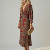 Robe Midi Portefeuille Lune