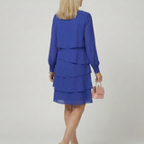 Robe Superposée Épurée Longueur Genou Lila