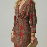 Robe Midi Portefeuille Lune