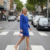 Robe Superposée Épurée Longueur Genou Lila