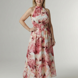 Robe Midi Dos Nu Froncée Sylvine