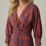 Robe Midi Portefeuille Lune