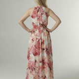 Robe Midi Dos Nu Froncée Sylvine