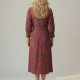 Robe Midi Portefeuille Lune
