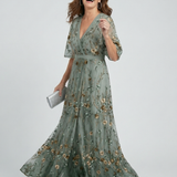 Robe Maxi Dos Nu Fleurie Célestine