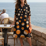 Robe à Pois au Crépuscule Violaine