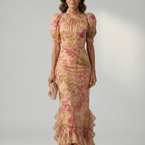Robe Maxi à Col Montant Doux Vianne