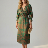 Robe Midi Portefeuille Lune