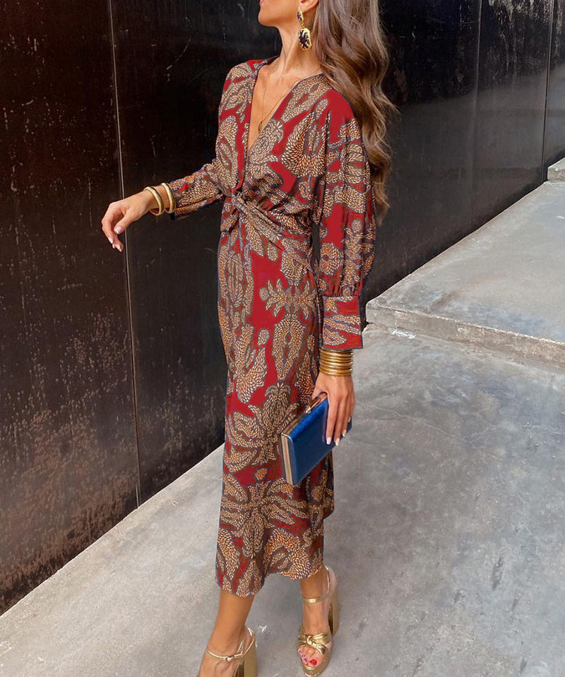 Robe Midi Élégance Florale