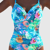 Maillot Tropical Turquoise Vivienne