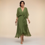 Robe en Mousseline à Décolleté V