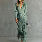 Robe Élégante à Franges Élise