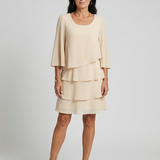 Robe à Manches Évasées Longueur Genou Denise