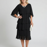 Robe Midi à Volants Margaux