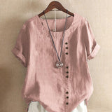 Blouse Aérée avec Patte de Boutonnage Bianca