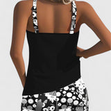 Tankini Bleu Roi à Short Imprimé Anouk