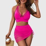 Bikini Noir à Jupe Froncée Gabrielle