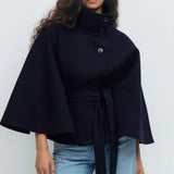 Veste Cape à Ceinture