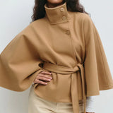 Veste Cape à Ceinture