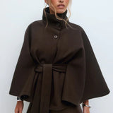 Veste Cape à Ceinture