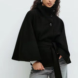 Veste Cape à Ceinture