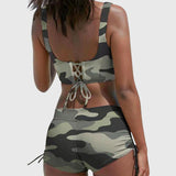 Bikini Camouflage Kaki Elisa
