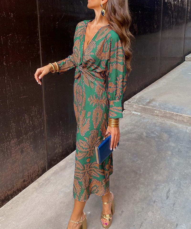 Robe Midi Élégance Florale