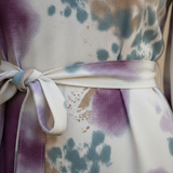 Robe Midi Élégante à Motifs Raffinés