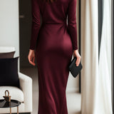 Robe Portefeuille Satinée