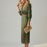 Robe Midi Portefeuille Lune