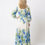Robe Maxi à Manches Longues à Fleurs Nora
