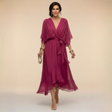 Robe en Mousseline à Décolleté V