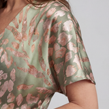 Robe Midi à Imprimé Abstrait Coralie