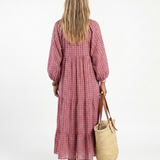 Robe Midi à Imprimé Géométrique Arlette