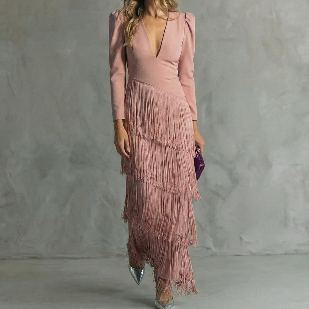 Robe Élégante à Franges Élise
