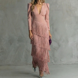 Robe Élégante à Franges Élise