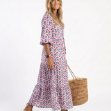 Robe Midi à Manches Longues Michelle