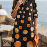 Robe à Pois au Crépuscule Violaine