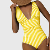 Maillot Rayé Écru Clémentine