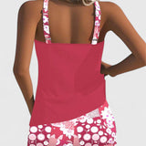 Tankini Bleu Roi à Short Imprimé Anouk
